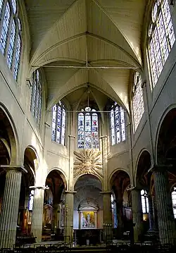 Voûte en bois.