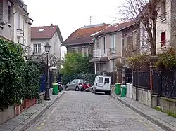 La rue en hiver.