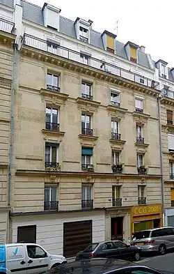 L'immeuble du no&nbsp;9 en 2011.