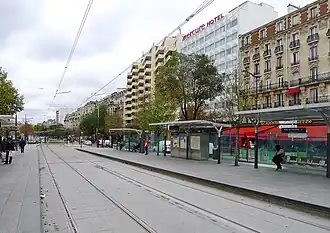 Station du tramwayde la ligne T3a.