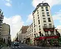 La rue de Patay vue en direction de la rue de Tolbiac.
