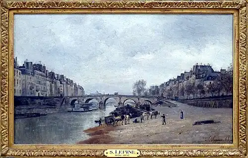 Stanislas Lépine, 1868Quai de Seine, Pont Marie, à Parismusée d'Orsay.