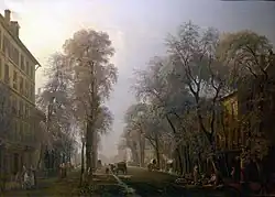 peinture : boulevard Poissonnière à Paris