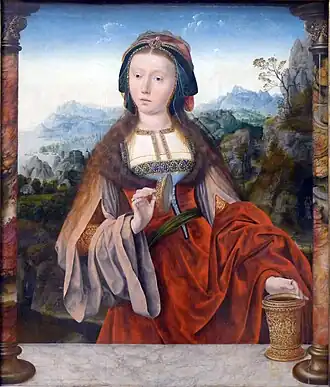 Sainte Madeleine par Quentin Metsys (1500-1535).