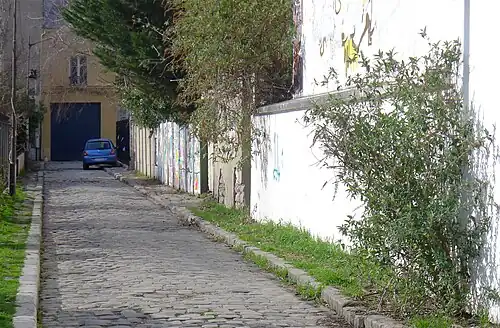 Vue depuis la rue Didot.