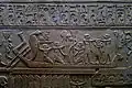 Relief funéraire de la XIe&nbsp;dynastie (détail) - Musée du Louvre.