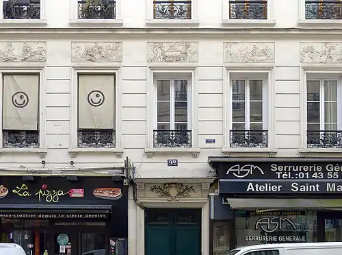 Façade du no 92.