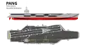Plan des aménagements du pont et élévation tribord