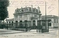 Le bâtiment voyageurs au début du XXe&nbsp;siècle.