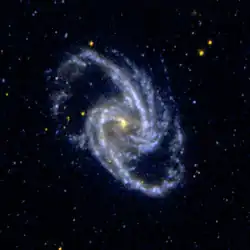 Image captée dans le domaine de l'ultraviolet par GALEX.