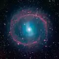 NGC 1291 en infrarouge par le satellite Spitzer.