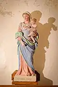 La Vierge à l'enfant après restauration 2023