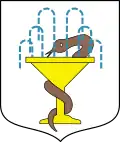 Serpent accolé à une fontaine. Station thermale Cieplice Śląskie-Zdrój.