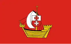 Drapeau de Powiat d'Elbląg