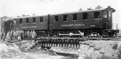 Locomotive articulée 2'B+B2' PRR DD1, 1911, alimenté par troisième rail 650 V.