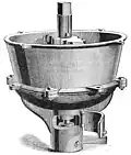 Meule à écorce - 1892 (illustration issue du Popular Science Monthly Volume 41).