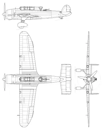 vue en plan de l’avion