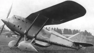 Vue de l'avion.