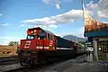 Un train sur la ligne de Padang Panjang à Sawahlunto