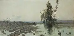 Paesaggio paludoso. 1903. Huile sur toile, 36&nbsp;×&nbsp;75&nbsp;cm, collection privée.