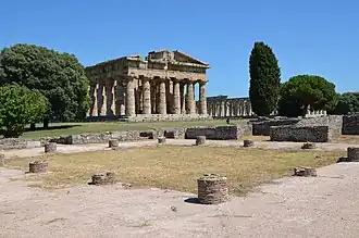 Secteur des deux temples dédiés à Héra.