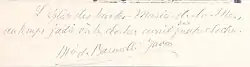 signature de Folco de Baroncelli