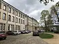 La façade arrière, donnant sur les jardins.