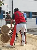 Compétition de bucheronnage.