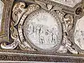 Joseph interprétant le songe du pharon, détail de la voûte en stuc de l'Ancien Testament.