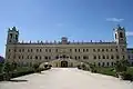 La façade donnant sur les jardins.