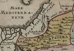 Une carte détaillée de la Palestine du 18e&nbsp;siècle