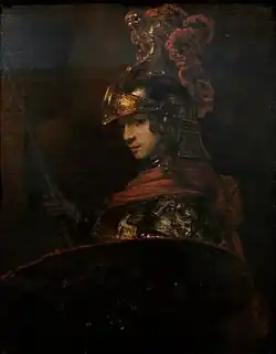 Pallas Athéna, Rembrandt (vers 1655-1659).