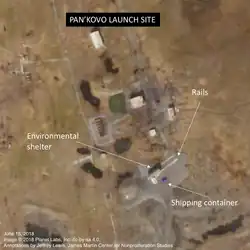 Site de lancement Pankovo (image satellite, juin 2018).