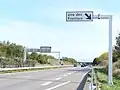 Panneau D32a de l'aire des Fruitiers, route nationale 532.
