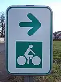 Panneau de présignalisation courante d'un carrefour