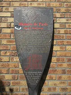 Panneau Histoire de Paris « Gibet de Montfaucon »