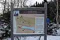 Panneau du parc côtier Kiskotuk au pied de la montagne du site ornithologique du marais de Gros-Cacouna (décembre 2024).