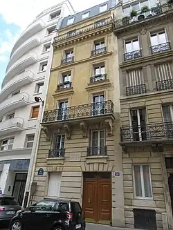 No 58 rue Cardinet.