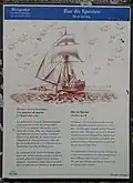 Panneau d'informations touristiques situé rue du Spernoc à Porspoder