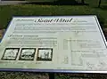 Panneau descriptif de l'église Saint-Vital de Lambton.