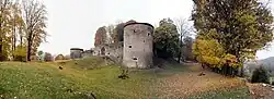 Panoramique du château en automne 2009