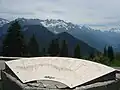 Table d'orientation dans la station du Collet d'Allevard. Vue sur la chaîne de Belledonne.