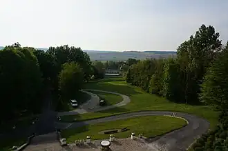 Le parc vu du Mémorial.