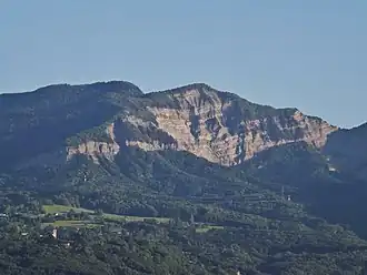 La Gorgeat vue depuis Chambéry (versant nord).