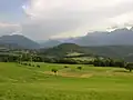 La colline de Montavie, où se trouve le fort.