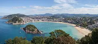 Vue de la Kontxa.