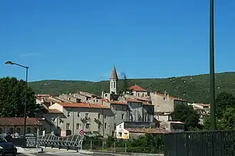 Vue générale, côté Est, de la ville de Ganges.