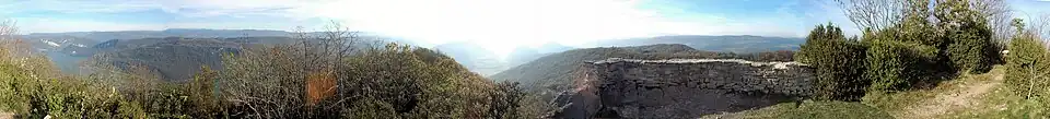 Vue panoramique depuis le pic d'Oliferne