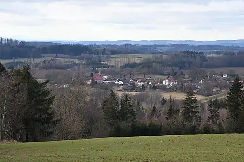 Panské-Dubenky : vue générale.