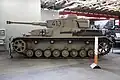 Panzer IV Ausf. G avec son Kwk 40 L/48 exposé au Panzermuseum (Musée des tanks) situé à  Munster en Allemagne.